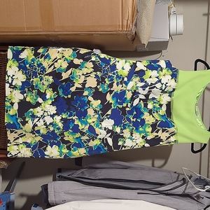 Tahari knee length shift dress